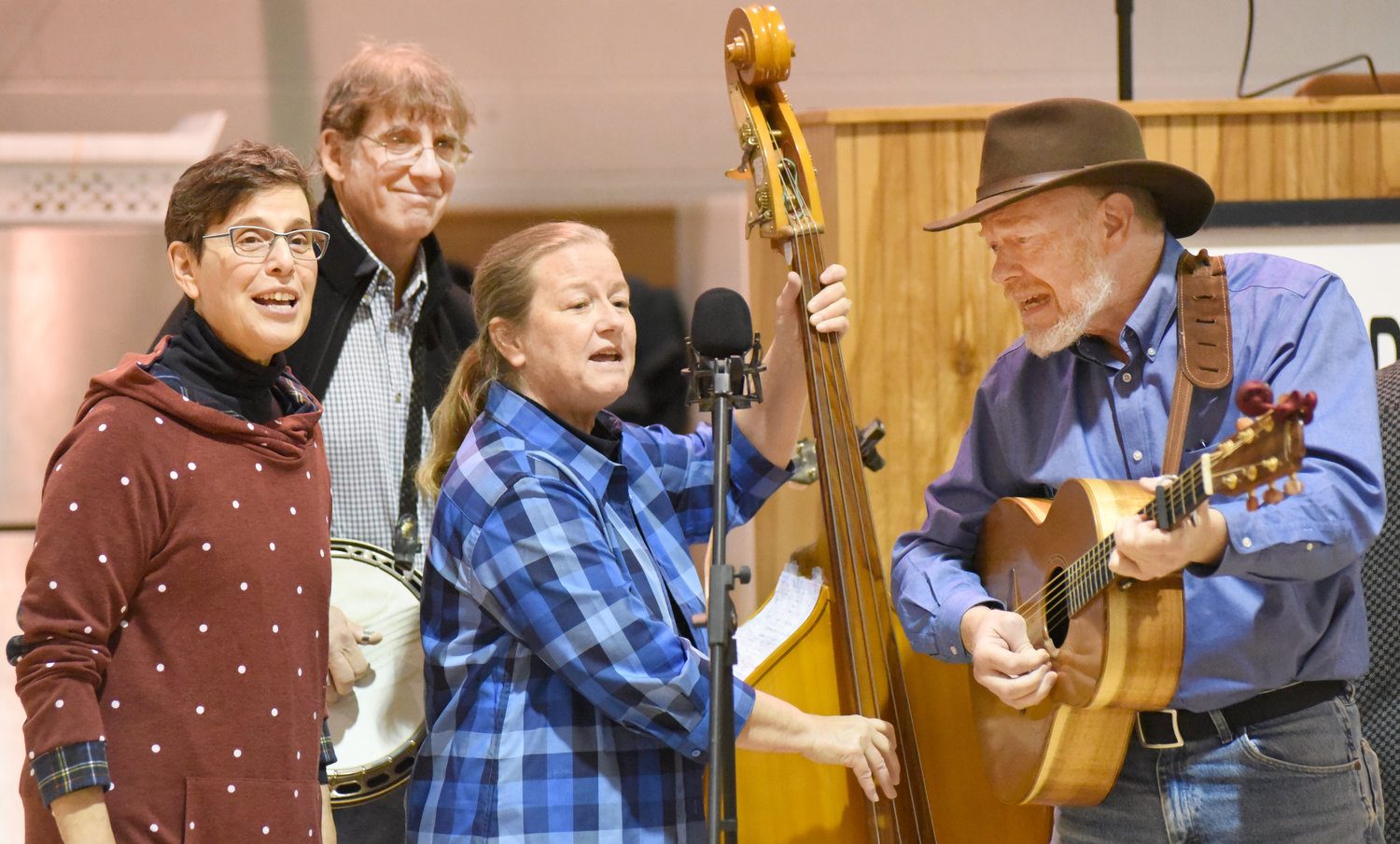 The Great Bluegrass Herons performed prior to the auction Friday night at the Pleasantview Benefit Sale. The group is (from left) Janet Wilson, Paul and Julie Roberts and Mark Wilson.